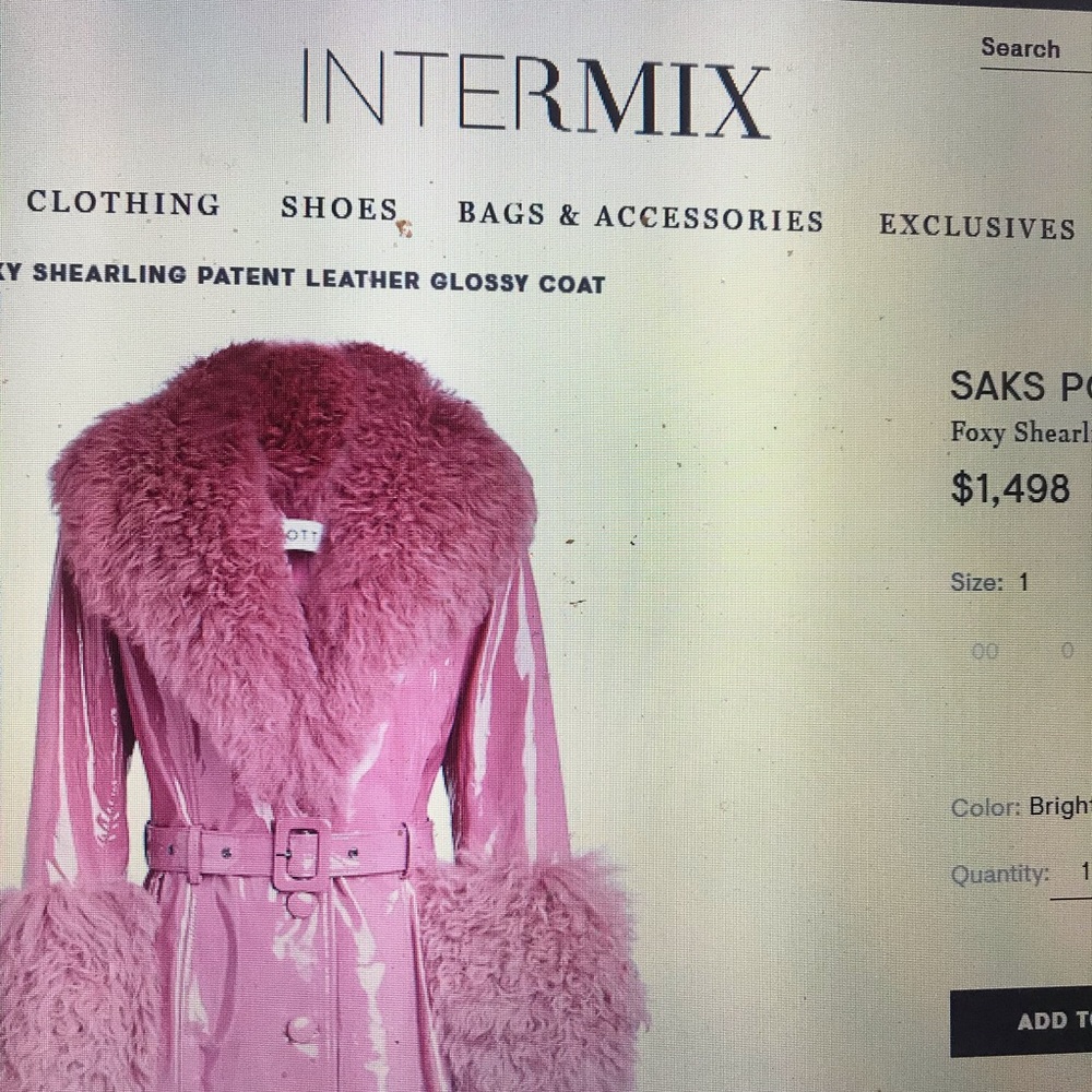 Vintage coat Faux leather faux fur coat   sz 10/12 - Picture 8 of 9